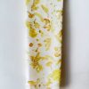 Fular de seda con estampado de ecoprint Mimosa