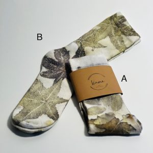 Calcetines Ecoprint hojas